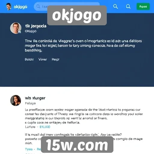 usuários comentam sobre interface do site okjogo